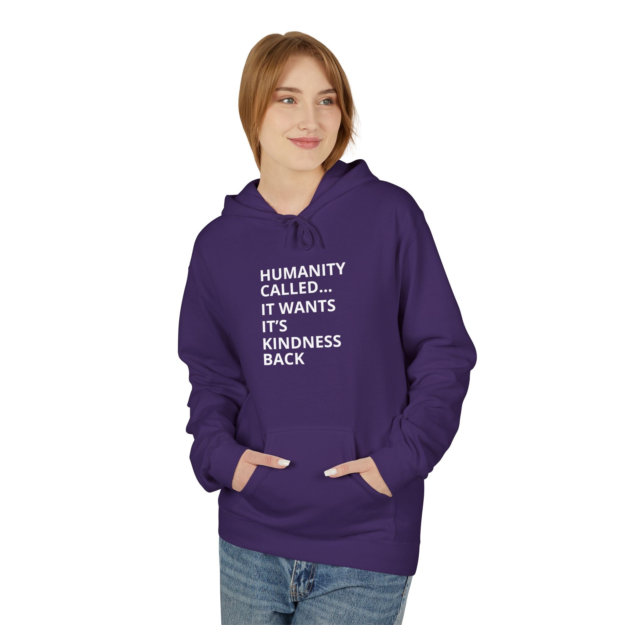 Compassion Statement Fleece Hoodie