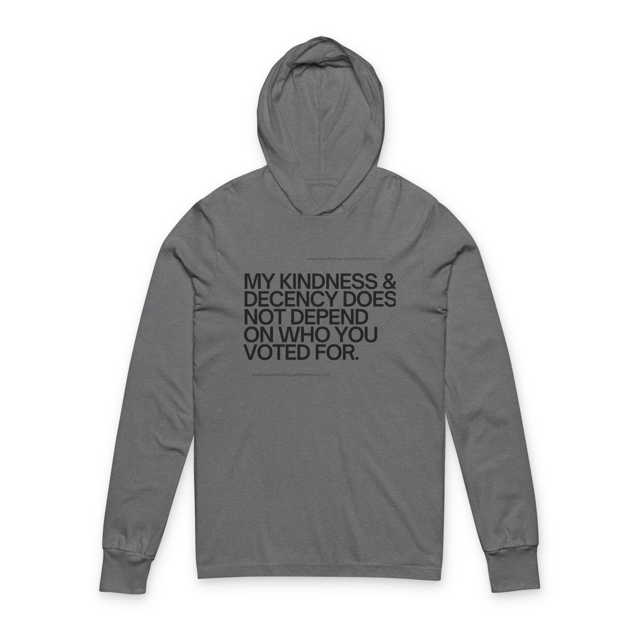 Humanity Hoodie, Kindness and Decency Quote, Activism Apparel, Inspirational Sweatshirt, Political Statement, Social Justice Gift - Save Humanity with Kindness