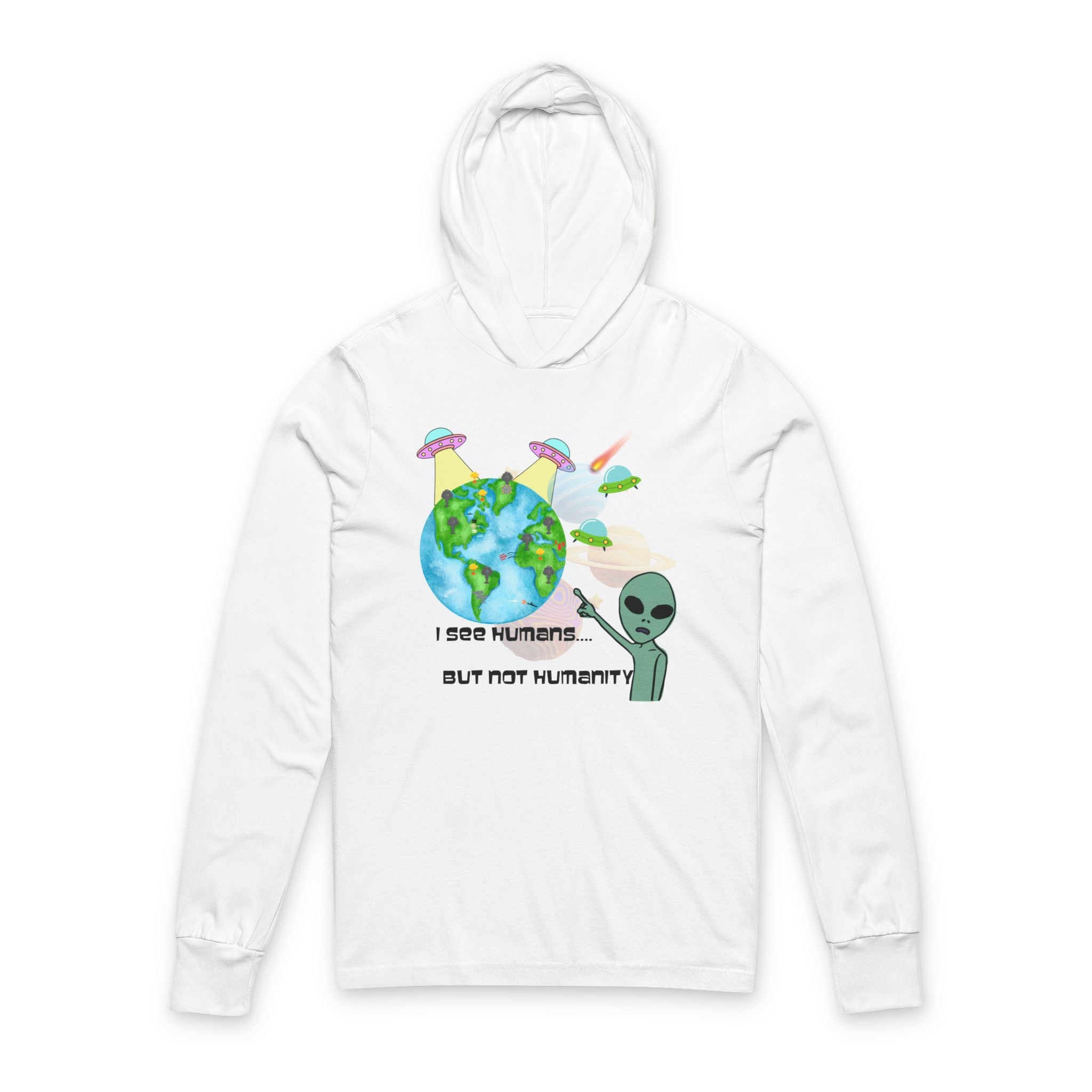 Inspirational Hoodie with Humanity Message | Unisex Casual Wear - Save Humanity with Kindness