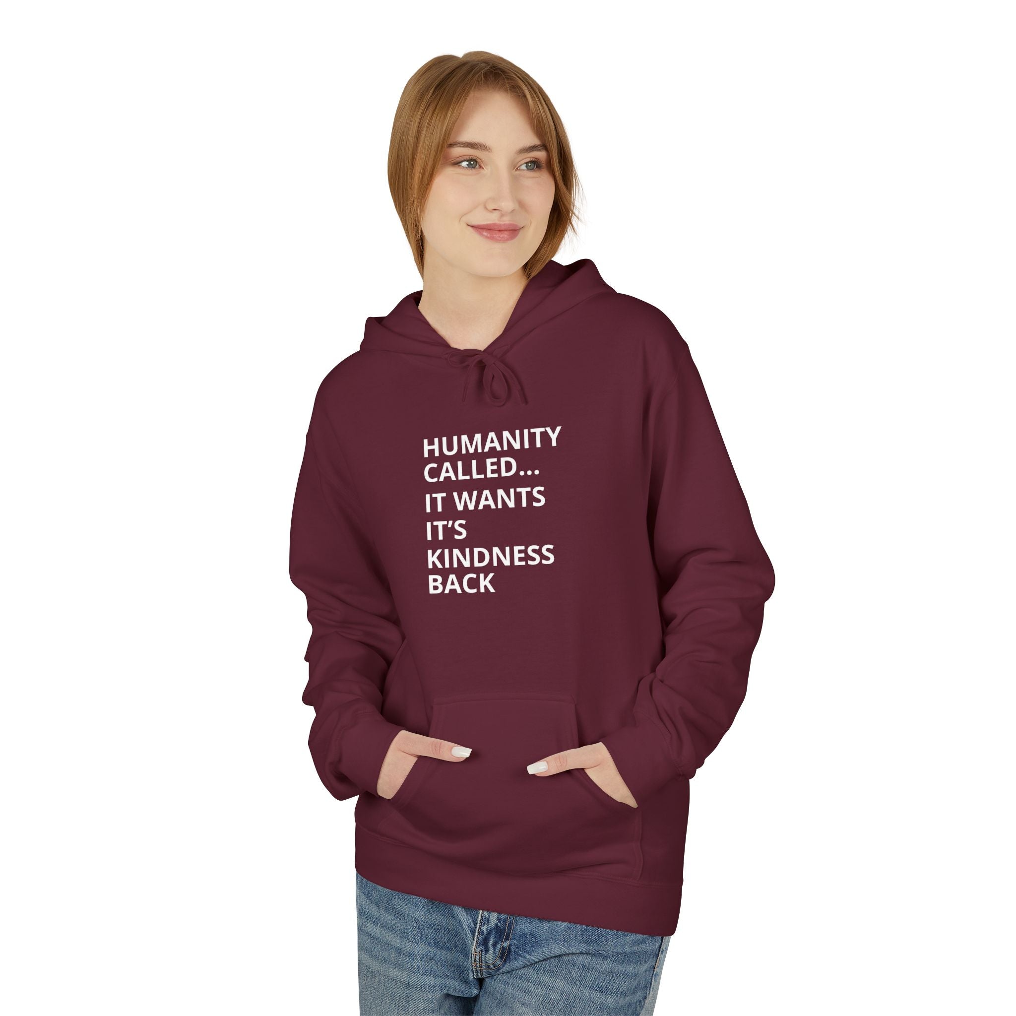 Compassion Statement Fleece Hoodie
